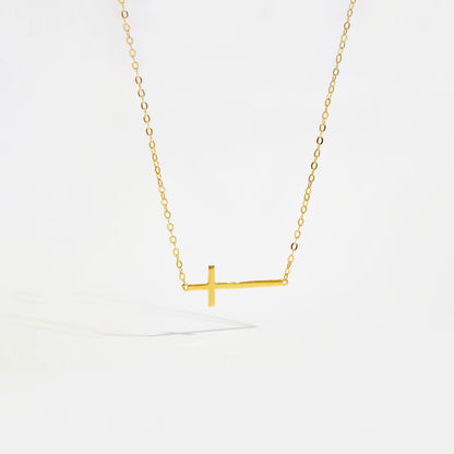 Puregrace™ 925 Sterling Silver Cross Necklace – Timeless Elegance, Redefined