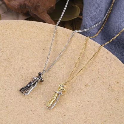 Embrace Forever – Adjustable Hugging Couple Pendant Necklace for Lovers