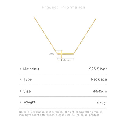 Puregrace™ 925 Sterling Silver Cross Necklace – Timeless Elegance, Redefined